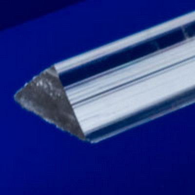 Clear Acrylic Extruded Triangular Rod 72 Length x 0.25 Thick Pack of 10 Nominal 
