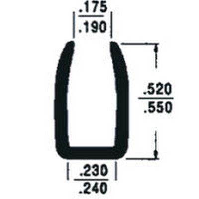 Clear 1/4" U Channel Joiner