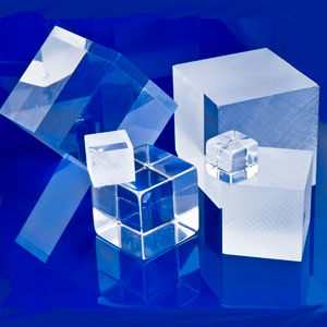 1 x 1 x 1 Unpolished Clear Acrylic Cube