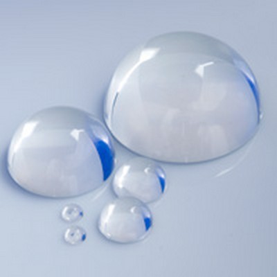 1-1/2" Solid Round Clear Acrylic Cabochon (Half-Ball)