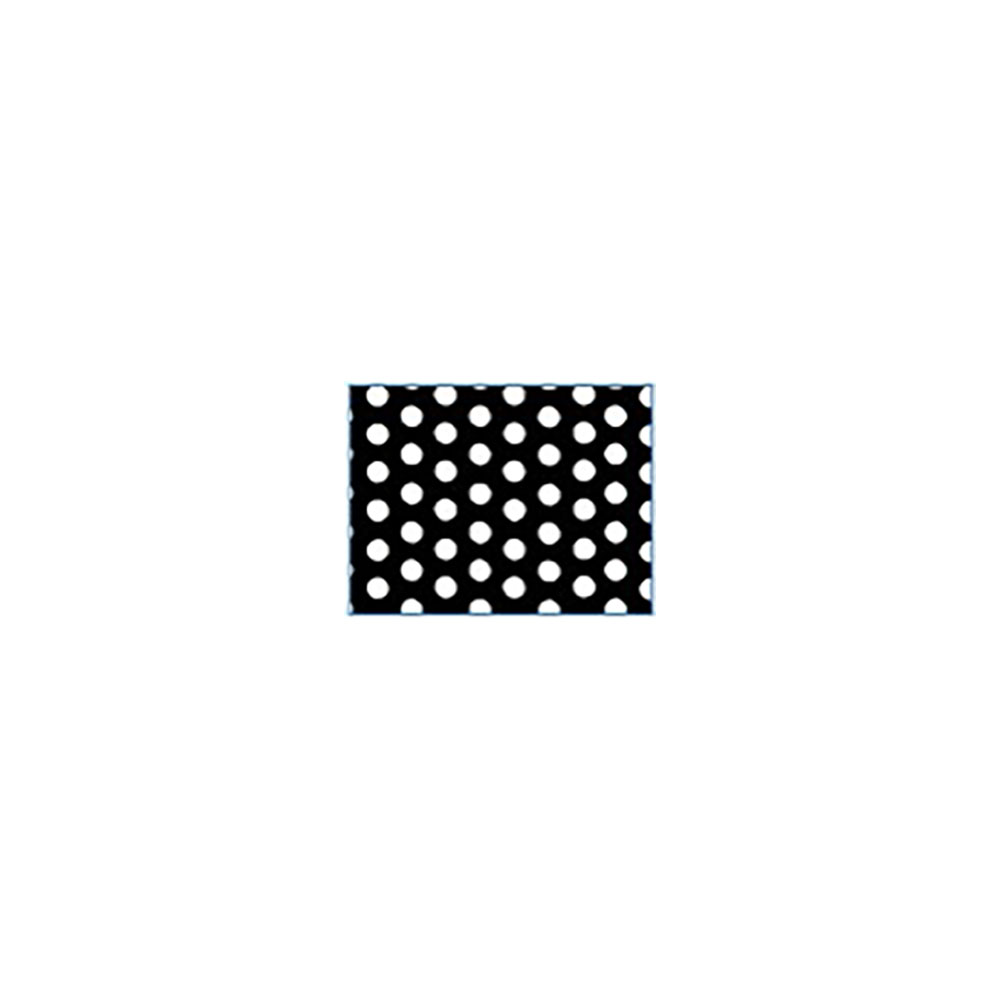 1/16" x 24" x 48" Polypropylene Perforated Sheet with Staggered Rows - 3/32" Holes on 3/16" Centers