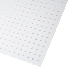 1/4" x 48" x 96" Polypropylene Perforated Sheet with Straight Rows - 1/4" Holes on 1/2" Centers