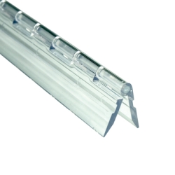 1-3/4" x 12" Clear Acrylic DR® Piano Hinge