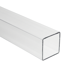 2" Clear Square Polycarbonate Tube
