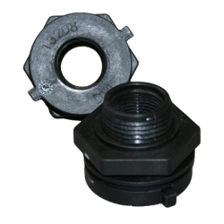 2" Polypropylene Bulkhead with Santoprene™ Gasket