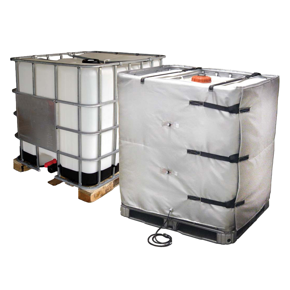 42" Hgt. Gray BriskHeat® Wraparound IBC/Tote Tank Heater - 2880Watts/240VAC