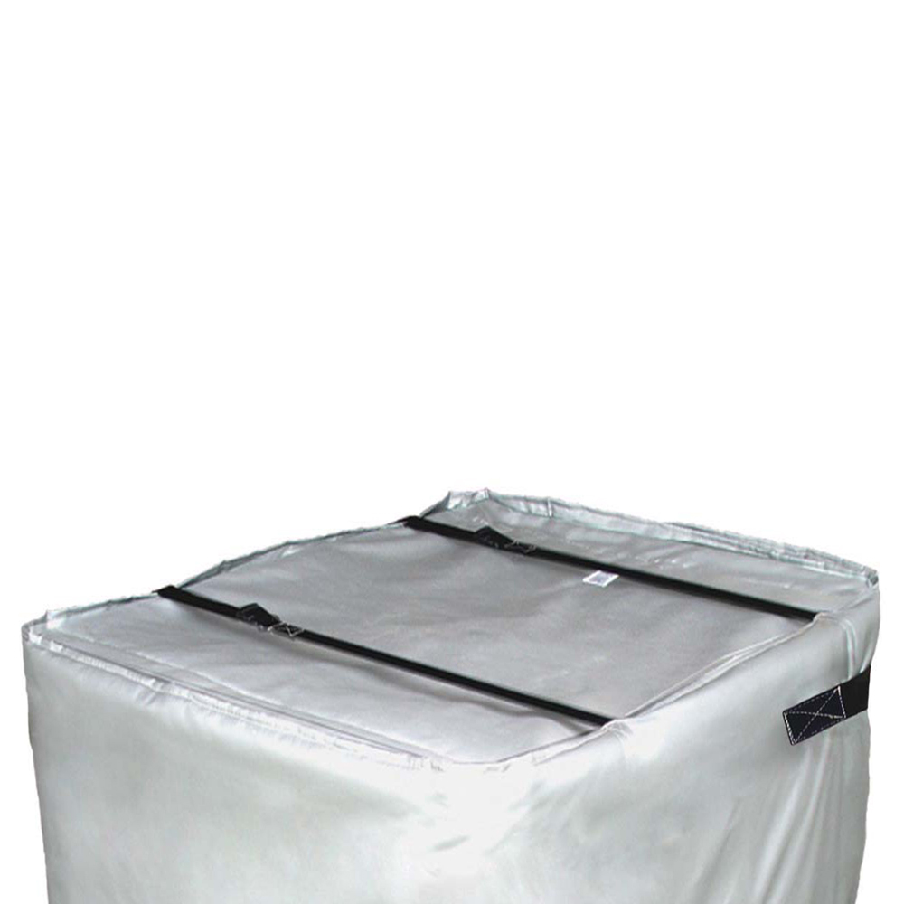 42" Hgt. Gray BriskHeat® Wraparound IBC/Tote Tank Heater - 2880Watts/240VAC
