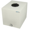16 Gallon Natural Molded Polyethylene Tamco® Tank with Lid & 3/4" FNPT Fitting - 18-1/2" L x 15" W x 16-1/2" Hgt.