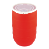 30 Gallon Red Tamco® Open Head Drum with Plain Lids