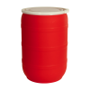 55 Gallon Red Tamco® Open Head Drum with Plain Lids
