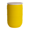 55 Gallon Yellow Tamco® Open Head Drum with Plain Lids
