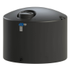 1500 Gallon Black Vertical Closed Head Tank - 85" Dia. x 69" Hgt.