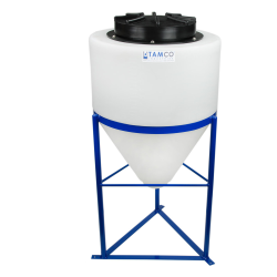 15 Gallon Tamco ® Cone Bottom Tank with 2" FPT Bulkhead Fitting - 18" Dia. x 22" Hgt.