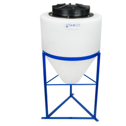 15 Gallon Tamco ® Cone Bottom Tank with 1-1/2" FPT Boss Fitting (Full Drain) - 18" Dia. x 22" Hgt.