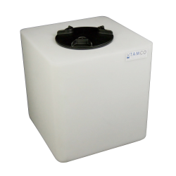25 Gallon Natural Square Utility Tamco ® Tank with 8" Lid - 18" L x 18" W x 19" Hgt.