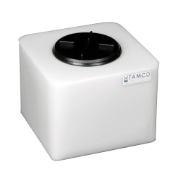 4 Gallon Natural Square Utility Tamco ® Tank with 5" Lid - 11-1/2" L x 11-1/2" W x 10" Hgt.