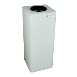 15 Gallon Natural Square Utility Tamco ® Tank with 5" Lid - 11-1/2" L x 11-1/2" W x 29" Hgt.
