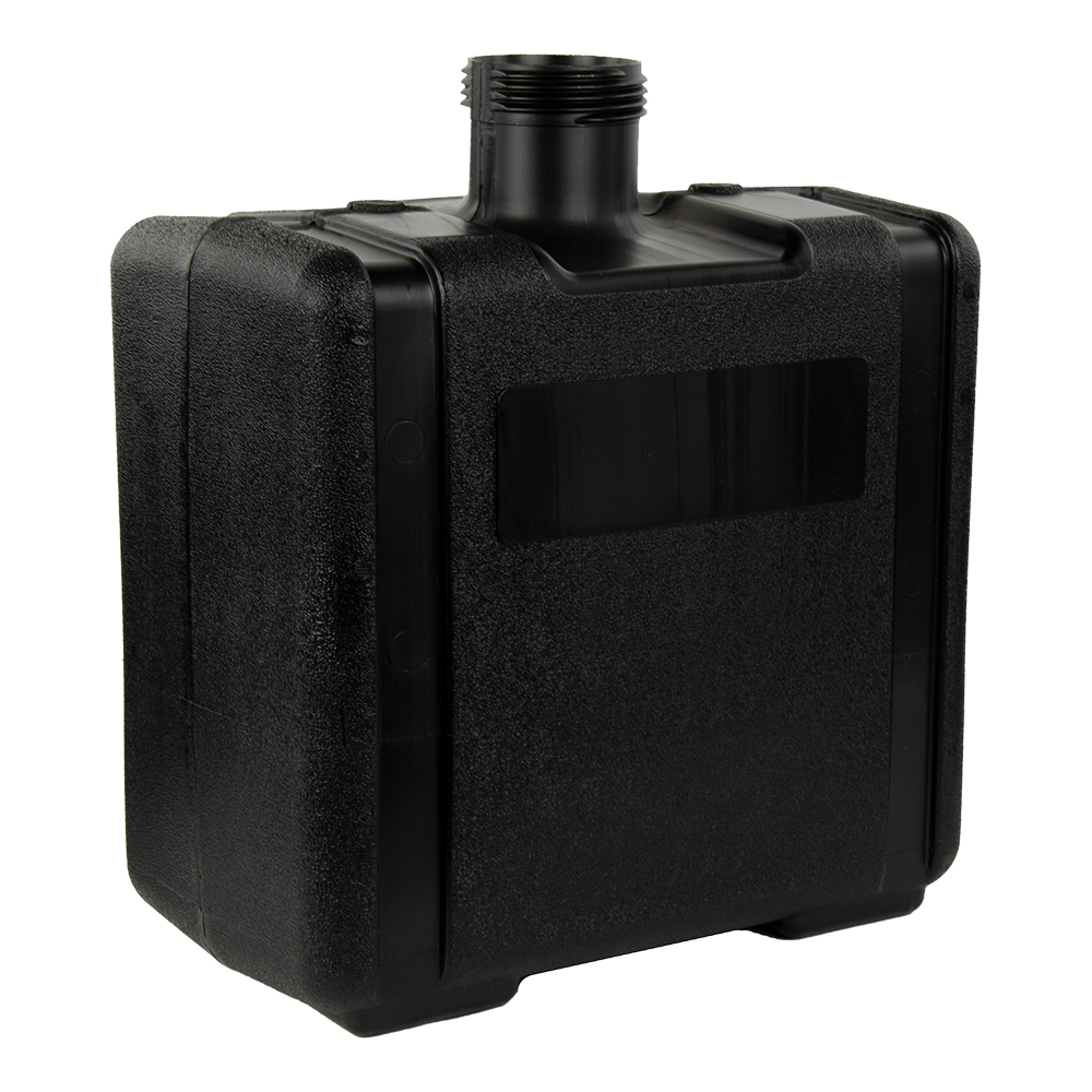 7 Gallon Black Multi-Purpose Tank - 15" L x 8.67" W x 14.31" Hgt. (3.5" Neck)