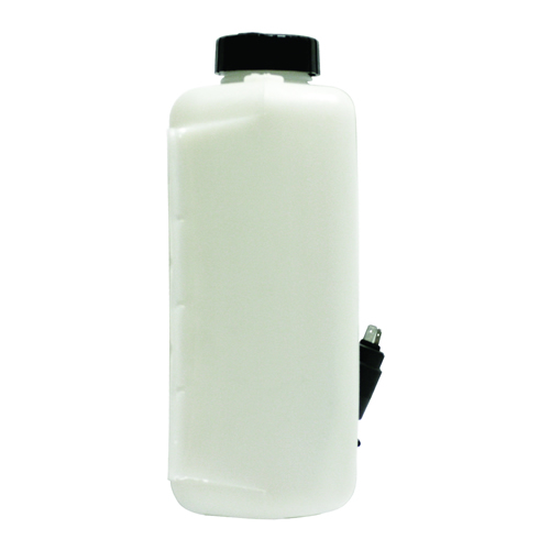 4 Quart HDPE Windshield Washer Tank Assembly with 24 Volt Pump - 8.63" L x 4.17" W x 9.84" Hgt.