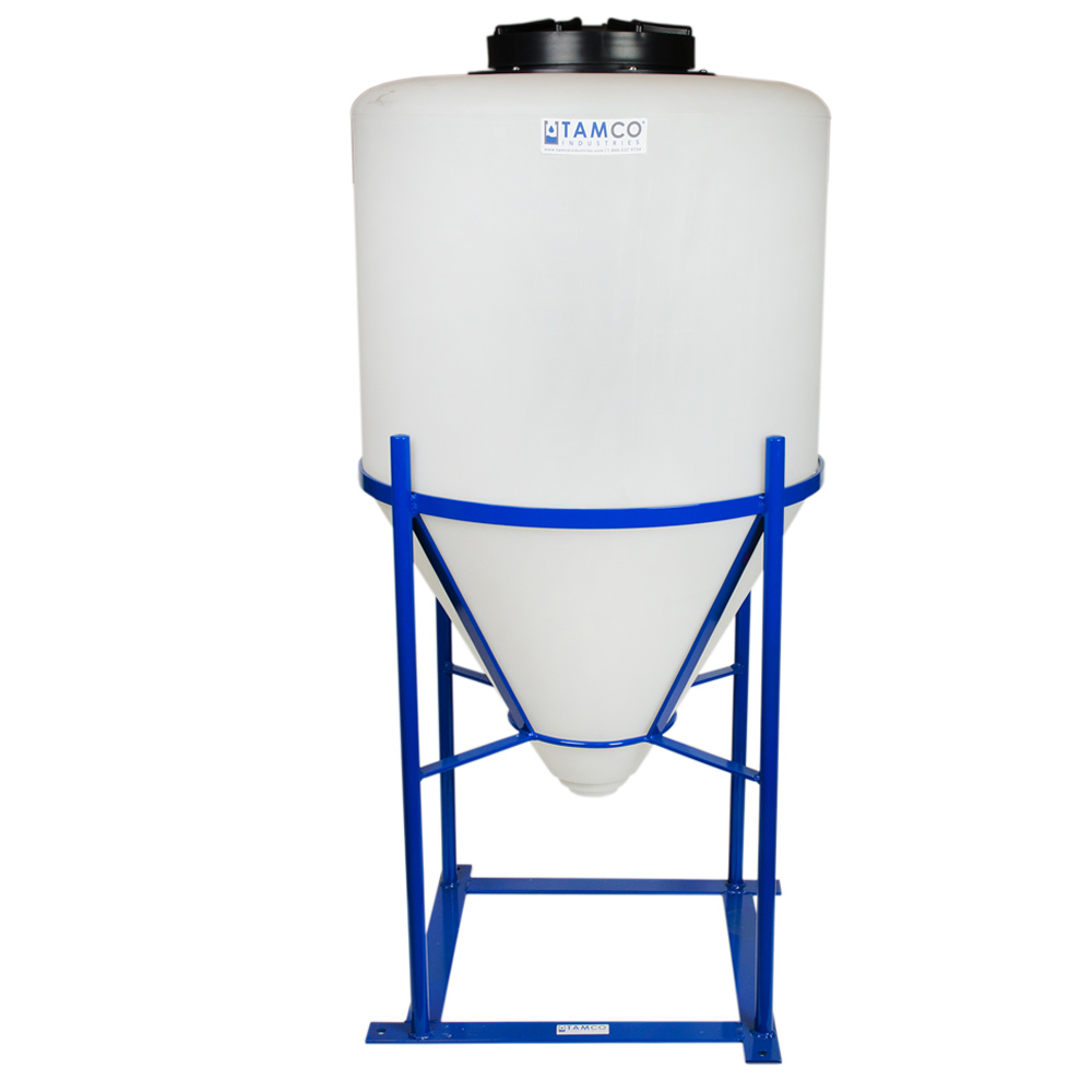 55 Gallon Tamco® Cone Bottom Tank with 60° Cone Angle & 11/2" FPT Boss