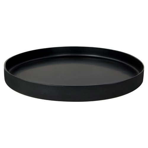 151/2" Diameter Black Tamco® Round Tray U.S. Plastic Corp.
