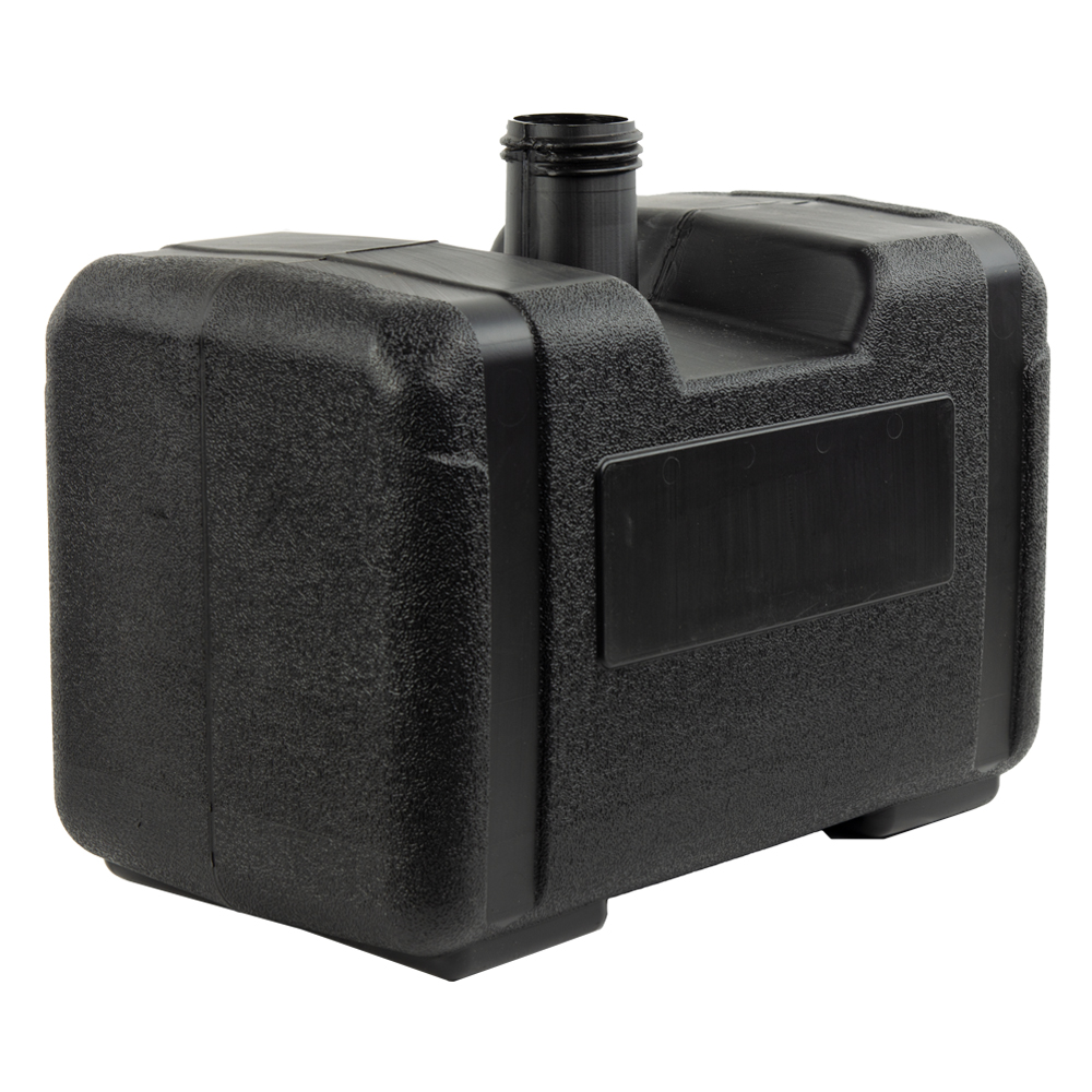 4 Gallon Black Multi-Purpose Tank - 15" L x 8.5" W x 9.4" Hgt. (2.25" Neck)
