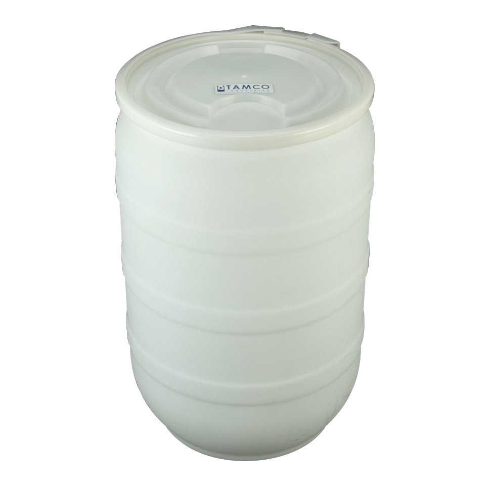 30 Gallon Natural Tamco® Open Head Drum with Plain Lid