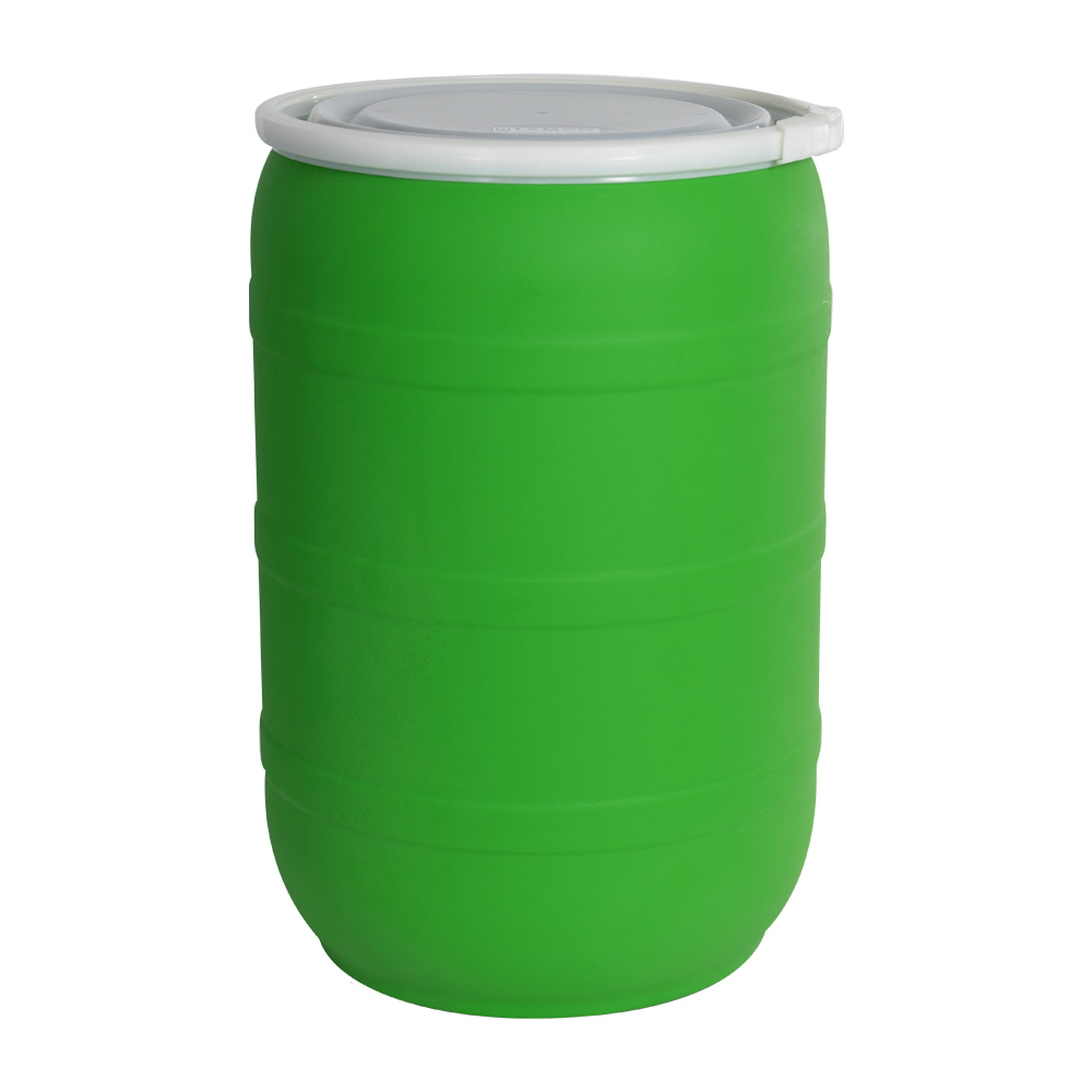 55 Gallon Green Tamco® Open Head Drum with Plain Lids