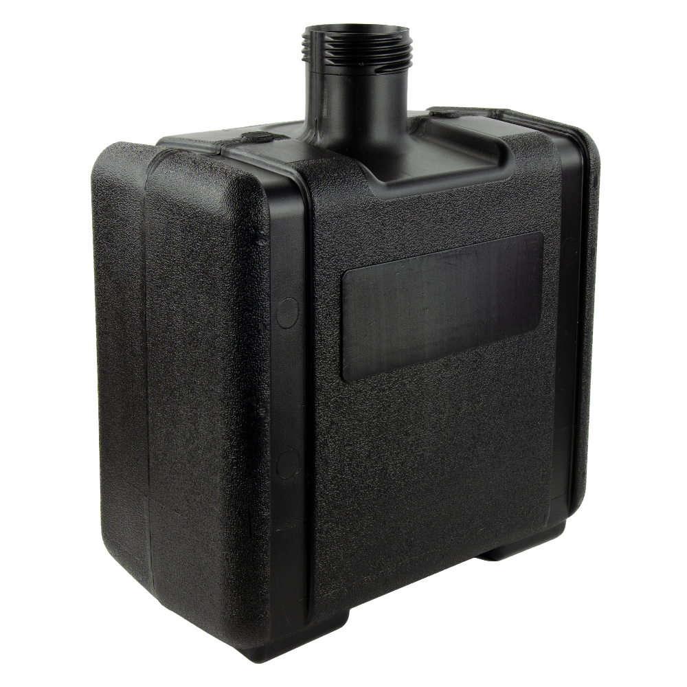 6 Gallon Black Multi-Purpose Tank - 15" L x 8.67" W x 12.36" Hgt. (3.5" Neck)