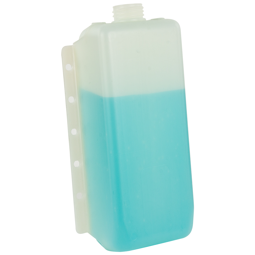 5 Quart Natural Multi-Purpose Tank with Mounting Tabs - 8.62" L x 4.17" W x 12.9" Hgt. (2.25" Neck)