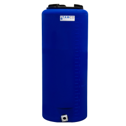 15 Gallon Tamco ® Vertical Blue PE Tank with 8" Lid & 3/4" Fitting - 13" Dia. x 31" High