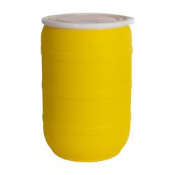 55 Gallon Yellow Tamco ® Open Head Drum with Threaded Bungs