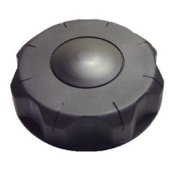 3-1/2" Unvented Black Nylon Cap