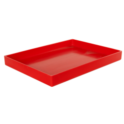 16-5/8" L x 12-3/8" W x 1-1/2" Hgt. Red Tamco® Tray