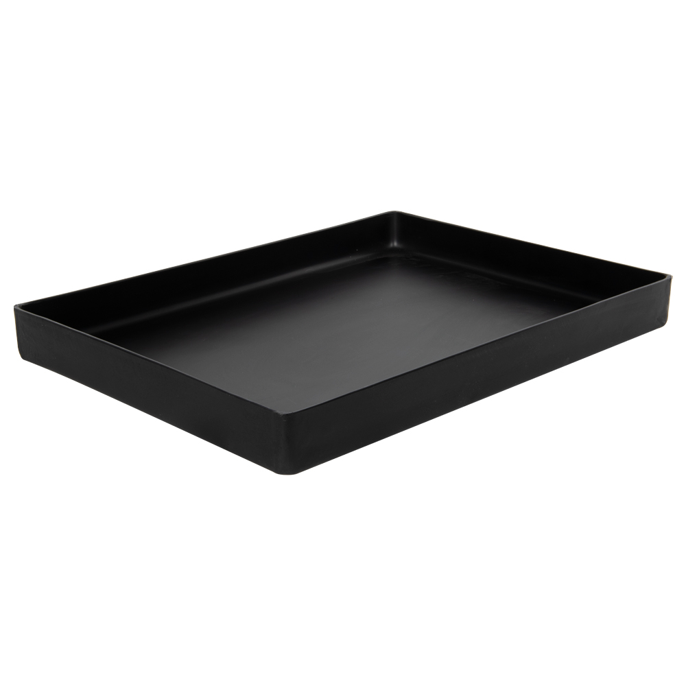 16-5/8" L x 12-3/8" W x 1-1/2" Hgt. Black Tamco® Tray