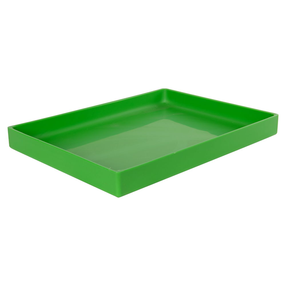 16-5/8" L x 12-3/8" W x 1-1/2" Hgt. Green Tamco® Tray