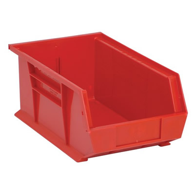 Red Quantum® Ultra Series Stack & Hang Bin - 13-5/8" L x 8-1/4" W x 6" Hgt.