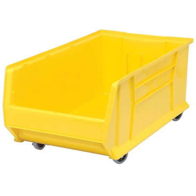 Yellow Quantum® HULK Mobile Bin - 29-7/8" L x 16-1/2" W x 11" Hgt.