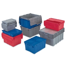 attached lid totes