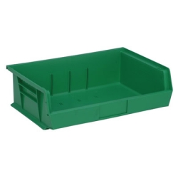 Green Quantum® Ultra Series Stack & Hang Bin - 10-7/8" L x 16-1/2" W x 5" Hgt.