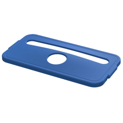 Blue Recycling Lid for 23 Gallon Slim Containers