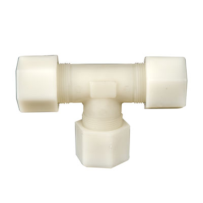 3/4" OD Tube Jaco Polypropylene Tee Tube Fitting | U.S. Plastic Corp.