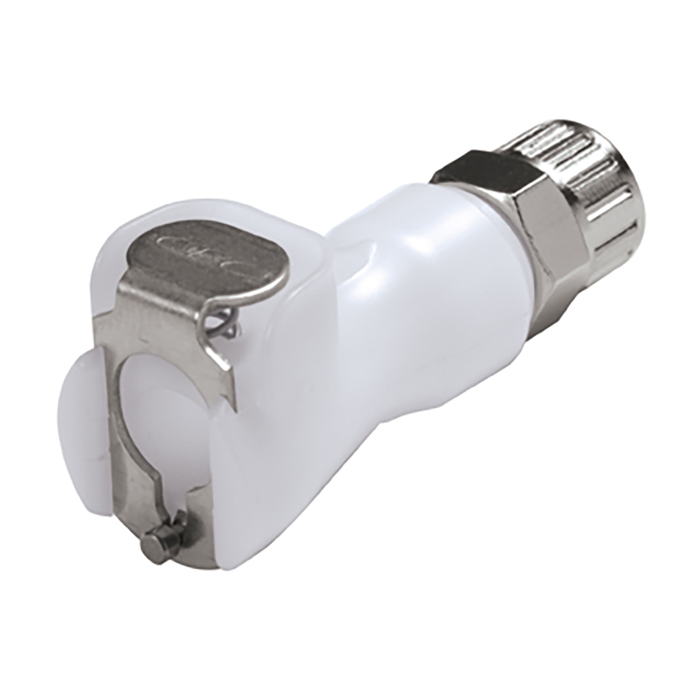 1/4" In-Line Ferruleless PTF PMC Series Acetal Body - Shutoff (Insert Sold Separately)