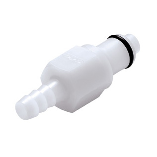 1/4" In-Line Hose Barb PLC Series Acetal Insert - Straight Thru (Body Sold Separately)