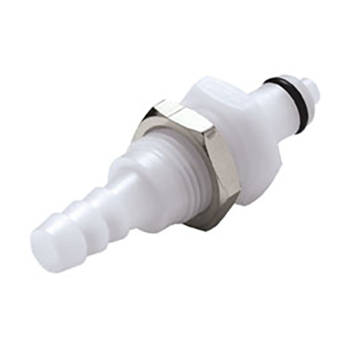 1/16" Hose Barb PMC Series Acetal Panel Mount Insert - Shutoff (Body Sold Separately)