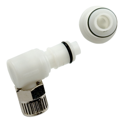 1/4" OD In-line Ferruleless PTF APC Series Acetal Elbow Insert - Shutoff (Body Sold Separately)