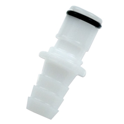 1/4" In-line Hose Barb APC Series Acetal Male Insert - Straight Thru (Body Sold Separately)