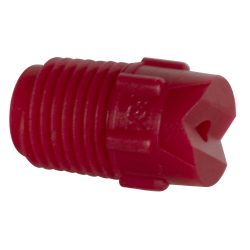 25° Red PVDF Bex ® F Series 1/4" MNPT Spray Nozzle - Size 20