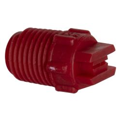 50° Red PVDF Bex ® F Series 1/4" MNPT Spray Nozzle - Size 02