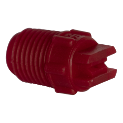 50° Red PVDF Bex ® F Series 1/4" MNPT Spray Nozzle - Size 05